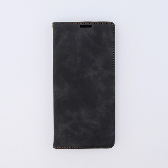 Husă pentru Xiaomi Redmi Note 12 5G / Poco X5 5G, ERBORD Vintage, portofel cu clapetă, negru