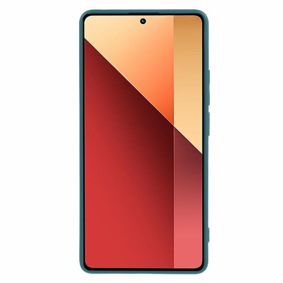 Husa pentru Xiaomi Redmi Note 13 Pro 4G, Silicone Lite, verde închis