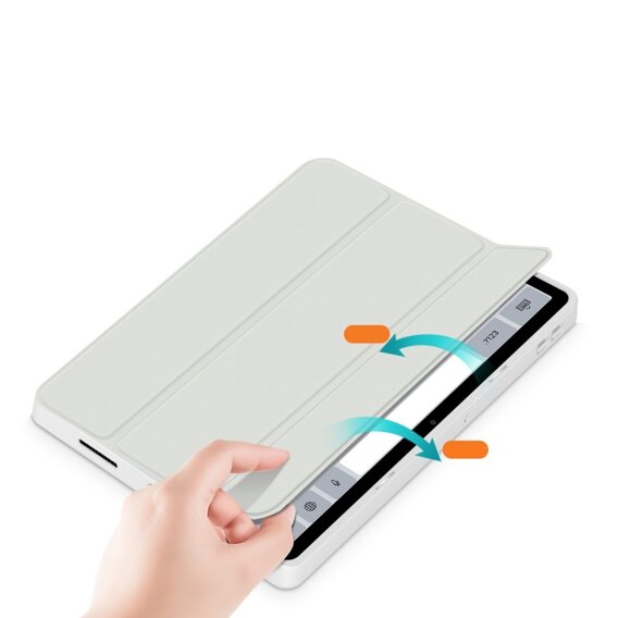 Husă pentru Xiaomi Redmi Pad SE 11", Smartcase Hybrid, cu spațiu pentru stylus, alb