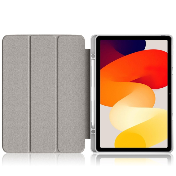 Husă pentru Xiaomi Redmi Pad SE 11", Smartcase Hybrid, cu spațiu pentru stylus, alb