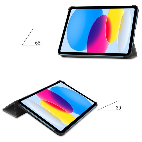 Husă pentru iPad 10.9 2022 10 Gen, Smartcase cu spațiu pentru stylus, gri