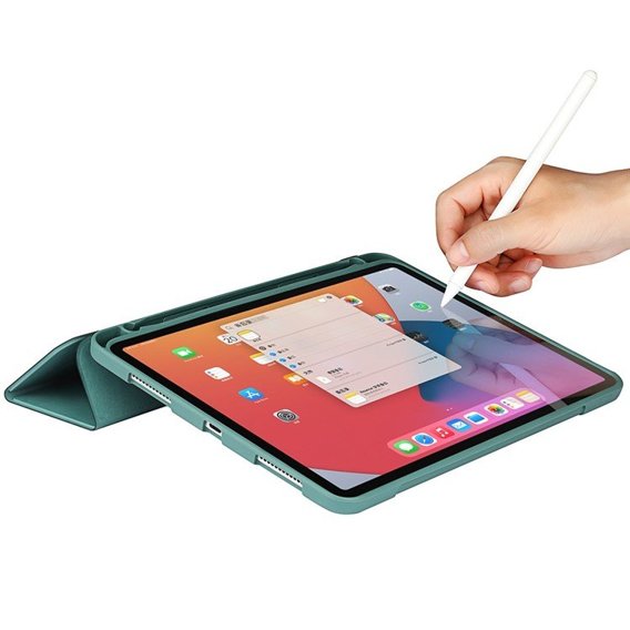 Husă pentru iPad Pro 11 2021/2022, Smartcase cu spațiu pentru stylus, verde