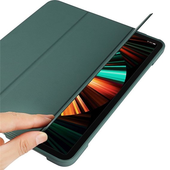 Husă pentru iPad Pro 11 2021/2022, Smartcase cu spațiu pentru stylus, verde