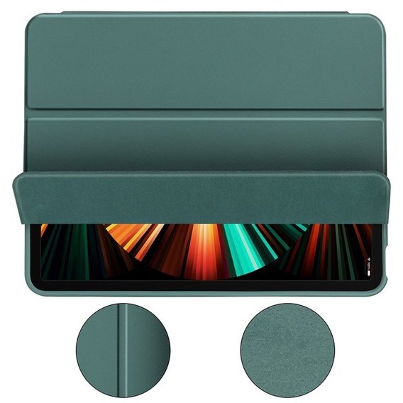 Husă pentru iPad Pro 11 2021/2022, Smartcase cu spațiu pentru stylus, verde