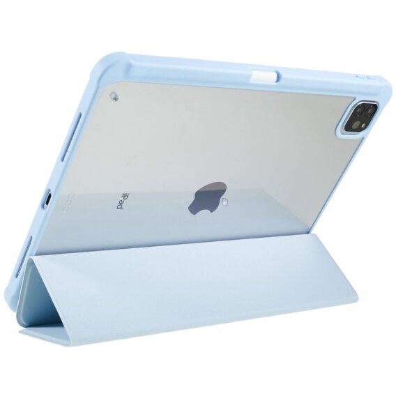 Husă pentru iPad Pro 11 2022 / 2021 / 2020 / 2018, Smartcase Hybrid, cu spațiu pentru stylus, albastru