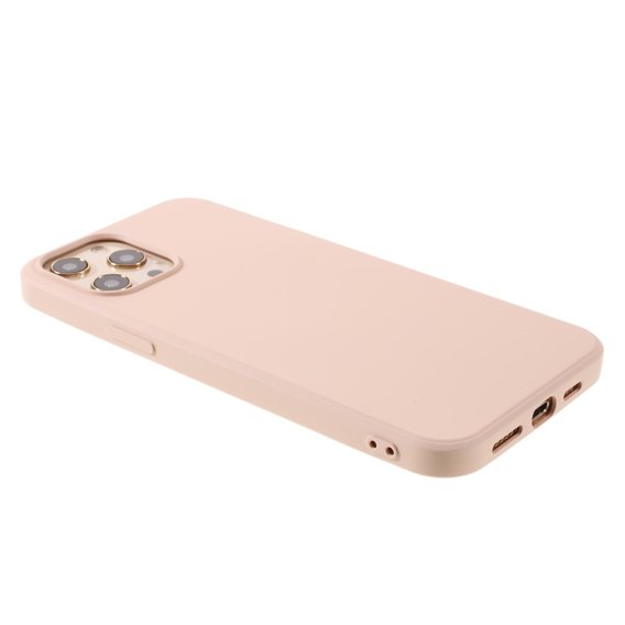 Husa pentru iPhone 12/12 Pro, Silicone Lite, roz deschis