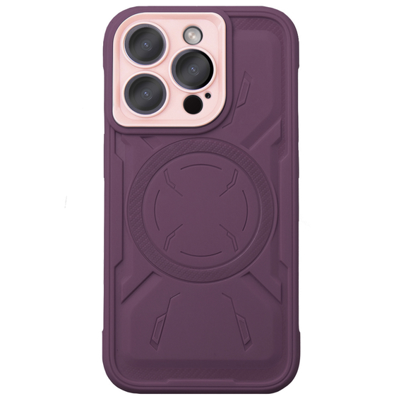 Husă pentru iPhone 15 Pro, ERBORD Armor Mag, maroon