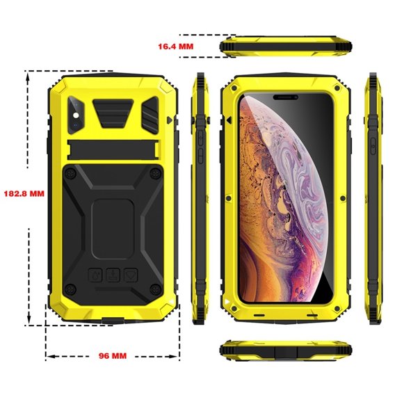 Husă pentru iPhone XS Max, R-JUST, armată, galben