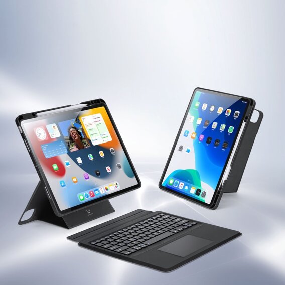 Husă pentru tastatură pentru Apple iPad Air 13" 6 gen. 2024 / iPad Pro 12.9 2020 / 2021 / 2022, Dux Ducis DK Series, negru