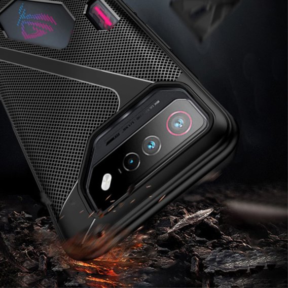 Huse pentru ASUS ROG Phone 8 Pro, Carbon Gel, negru