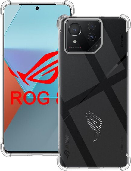 Huse pentru ASUS ROG Phone 8 Pro, Dropproof, transparentă