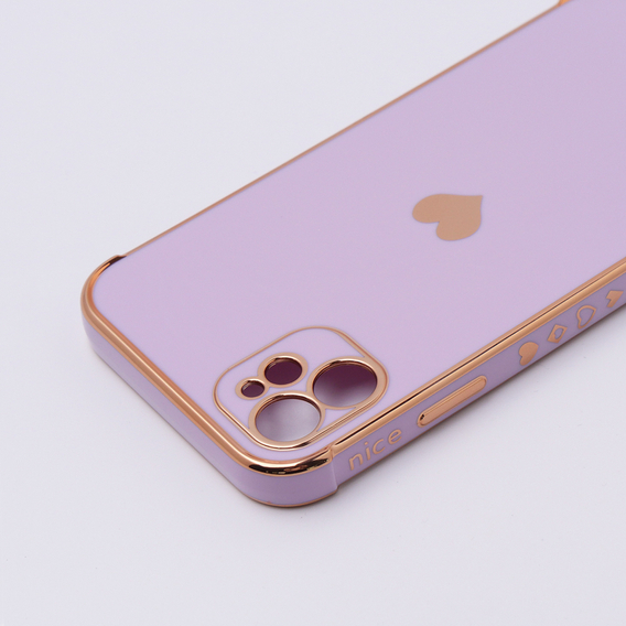 Huse pentru Apple iPhone 11, Electro heart, violet