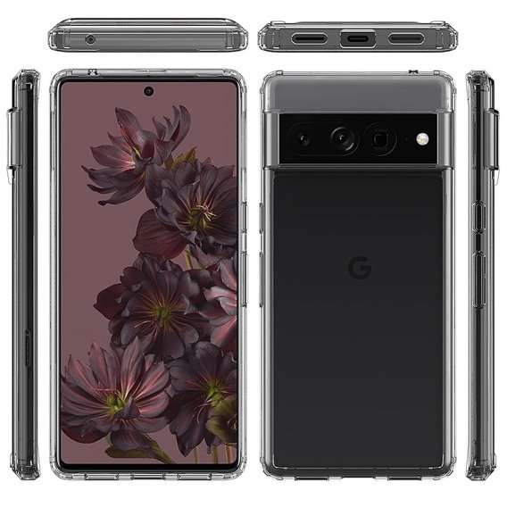 Huse pentru Google Pixel 7 Pro, Fusion Hybrid, transparentă