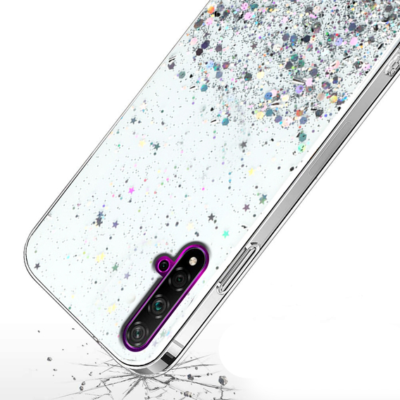 Huse pentru Huawei Nova 5T/Honor 20, Glittery, transparentă