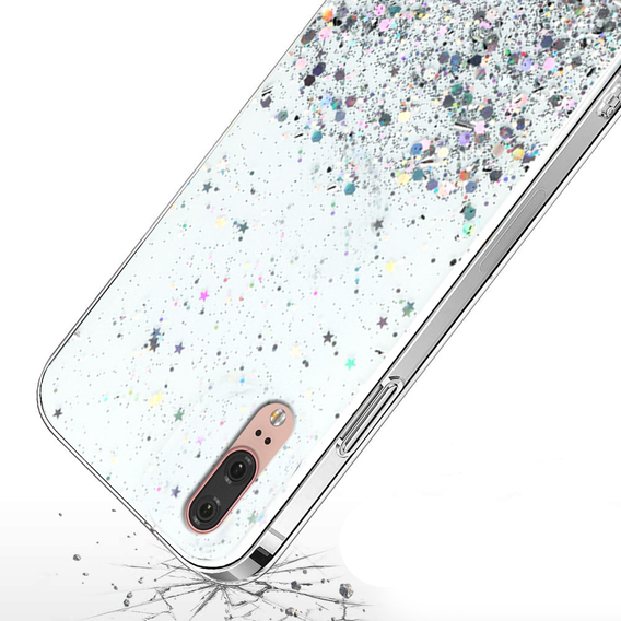 Huse pentru Huawei P20, Glittery, transparentă