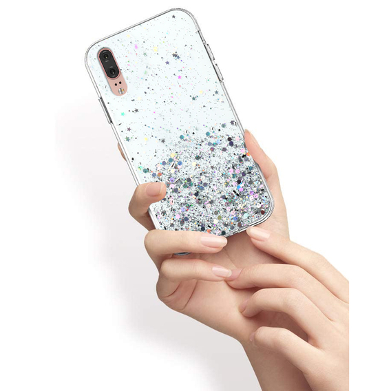 Huse pentru Huawei P20, Glittery, transparentă