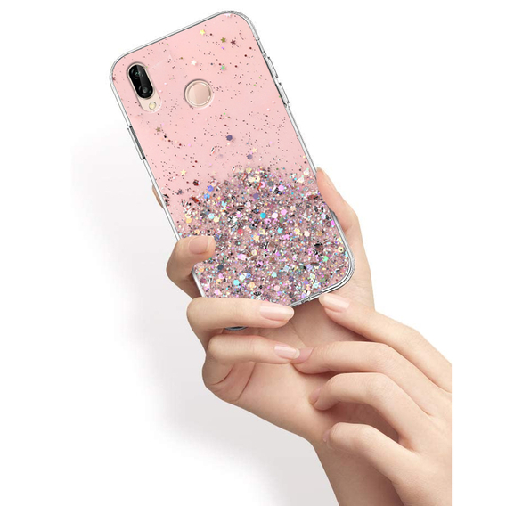 Huse pentru Huawei P20 Lite, Glittery, roz