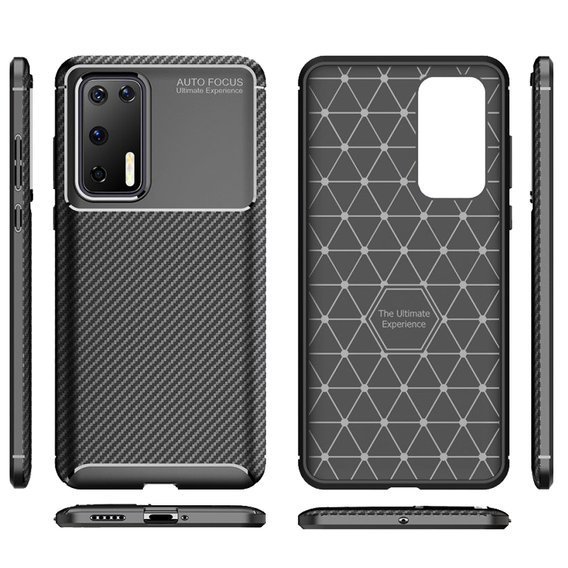 Huse pentru Huawei P40, Carbon Gel, negru