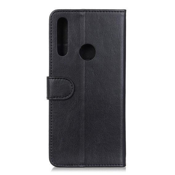 Huse pentru Huawei P40 Lite E, Wallet Litchi Leather, negru