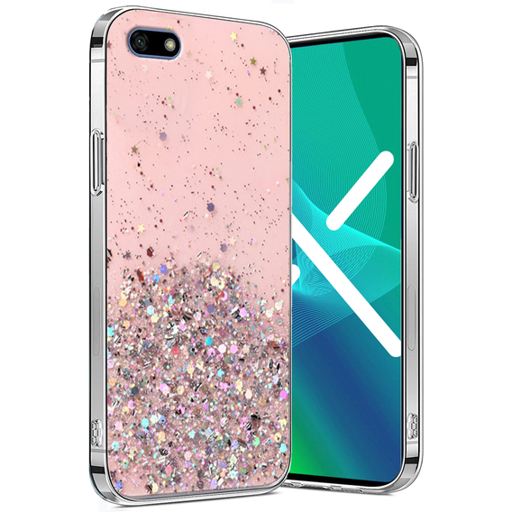 Huse pentru Huawei Y5 2018, Glittery, roz