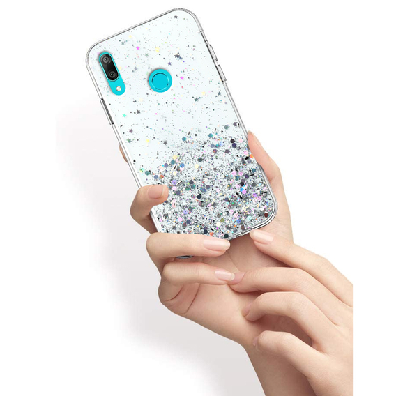 Huse pentru Huawei Y6 2019 / Honor 8A, Glittery, transparentă