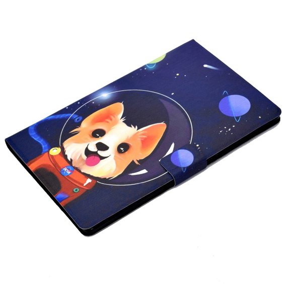 Huse pentru Lenovo Tab M10 Plus 10.6 Gen 3 125F/128F, Stand Case Card Slot, astronaut dog