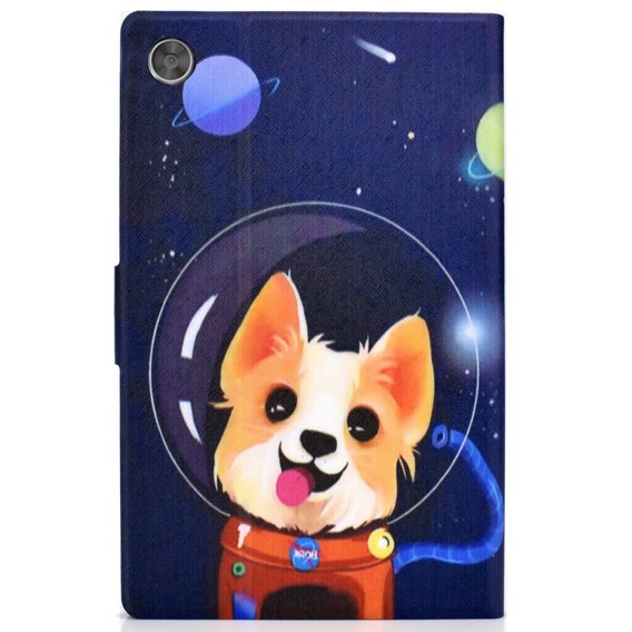 Huse pentru Lenovo Tab M10 Plus 10.6 Gen 3 125F/128F, Stand Case Card Slot, astronaut dog