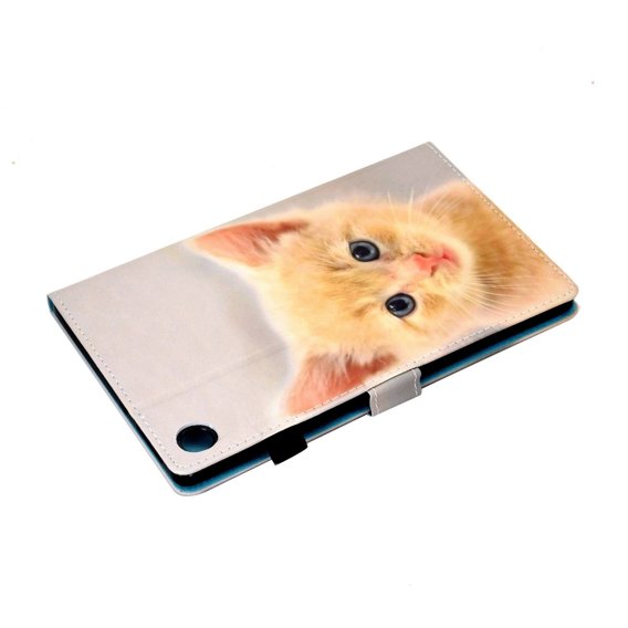 Huse pentru Lenovo Tab M10 Plus 10.6 Gen 3 125F/128F, Stand Case, sweet cat