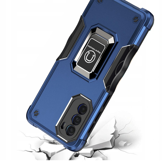 Huse pentru Motorola Moto G22, Dual-Layer Armor, albastru