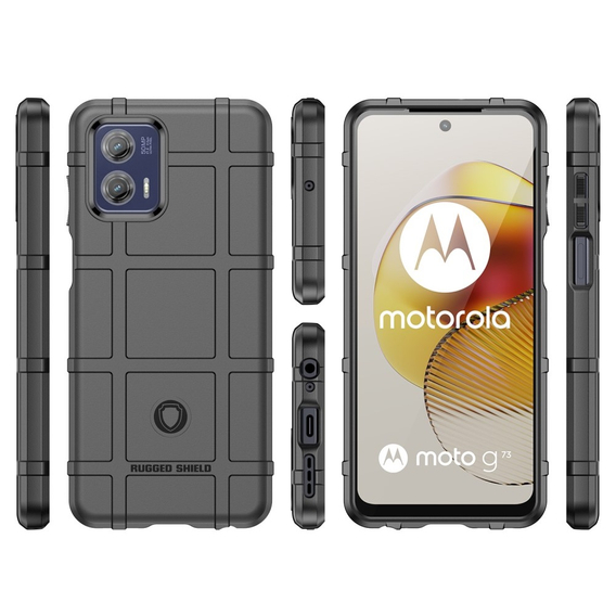 Huse pentru Motorola Moto G73 5G, Rugged Shield, negru