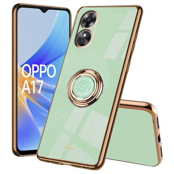 Huse pentru Oppo A17, Electro Ring, de mentă