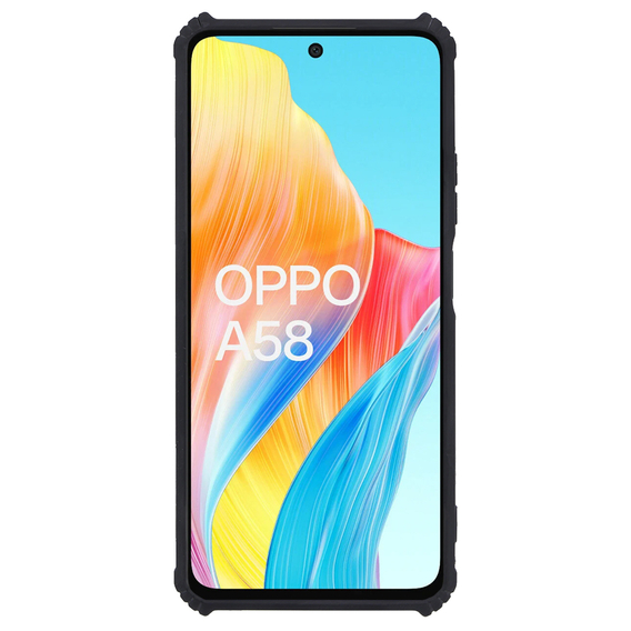 Huse pentru Oppo A58 4G, AntiDrop Hybrid, negru