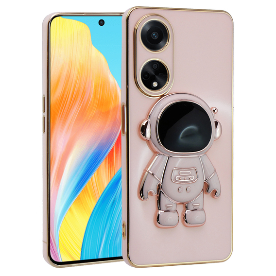 Huse pentru Oppo A58 4G, Astronaut, roz