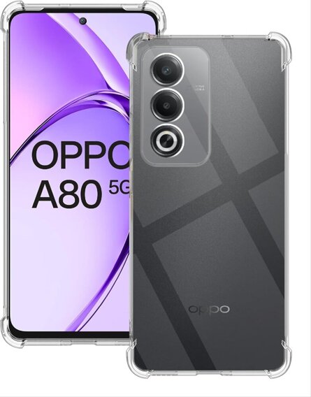 Huse pentru Oppo A80, Dropproof, transparentă