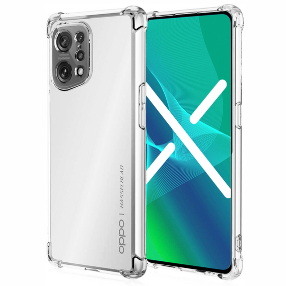 Huse pentru Oppo Find X5 Pro, Dropproof, transparentă