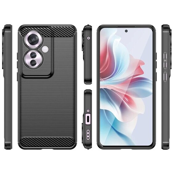 Huse pentru Oppo Reno 11F 5G, Carbon, negru