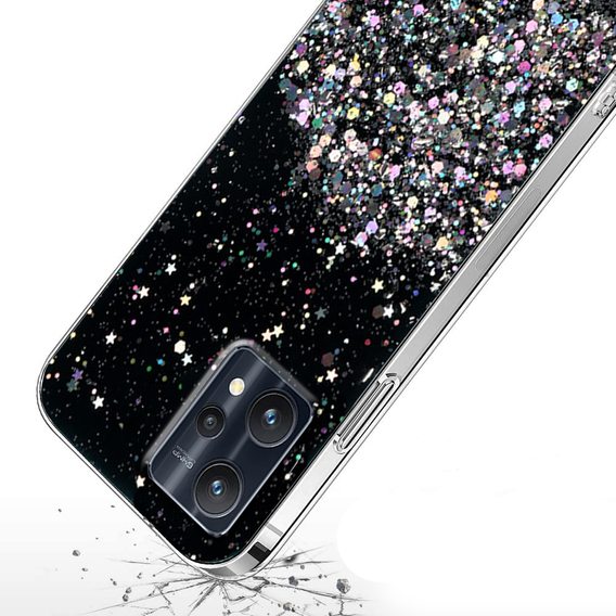 Huse pentru Realme 9 Pro+ Plus / Realme 9 4G, Glittery, negru