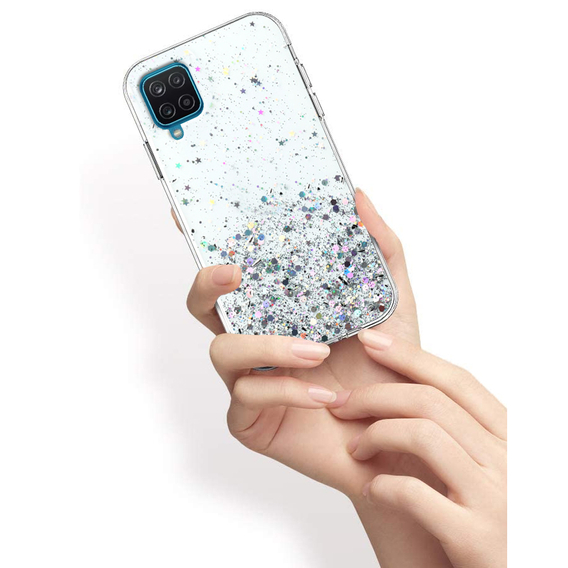 Huse pentru Samsung Galaxy A12 / M12 / A12 2021, Glittery, transparentă