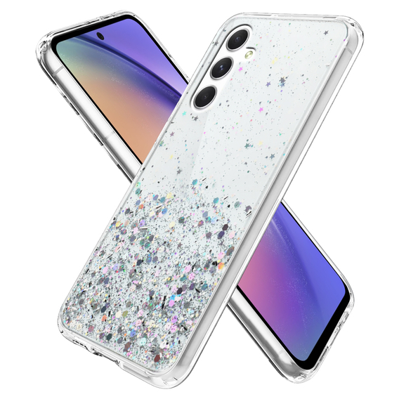 Huse pentru Samsung Galaxy A54 5G, Glittery, transparentă