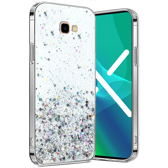 Huse pentru Samsung Galaxy J4 Plus, Glittery, transparentă