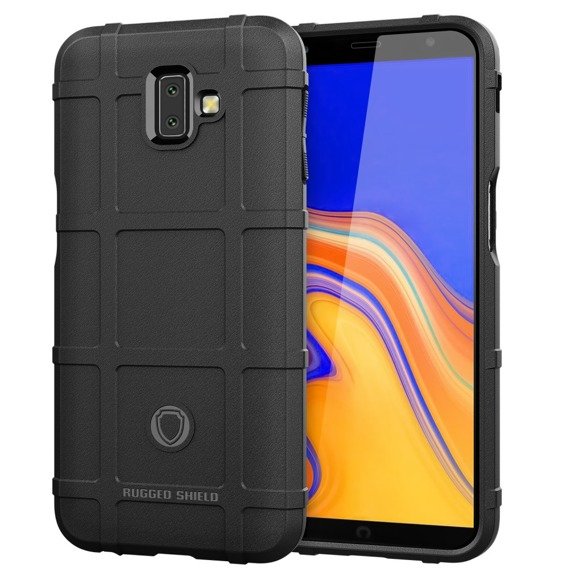 Huse pentru Samsung Galaxy J6+ Plus, Rugged Shield, negru