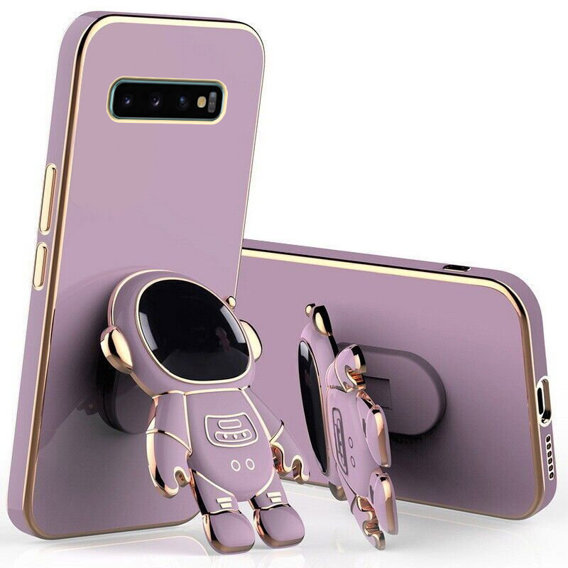 Huse pentru Samsung Galaxy S10, Astronaut, violet