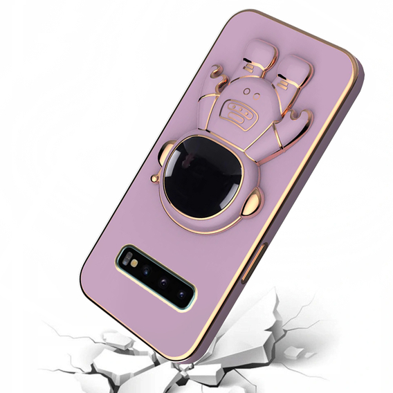 Huse pentru Samsung Galaxy S10, Astronaut, violet