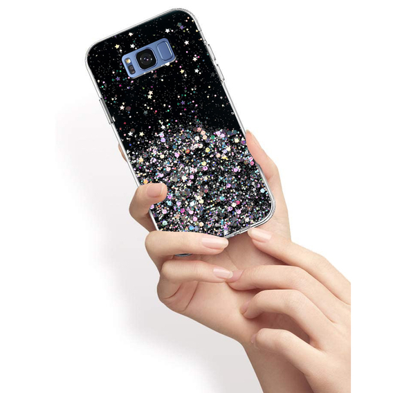 Huse pentru Samsung Galaxy S8, Glittery, negru