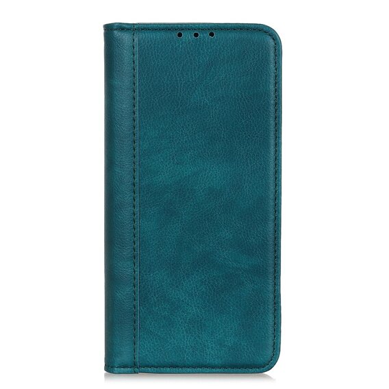 Huse pentru Samsung Galaxy Xcover 7, Wallet Litchi Leather, verde