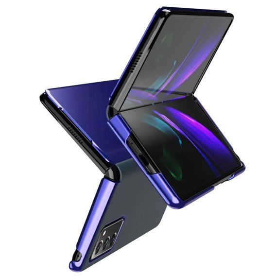 Huse pentru Samsung Galaxy Z Fold 2 5G, Clear View, albastru