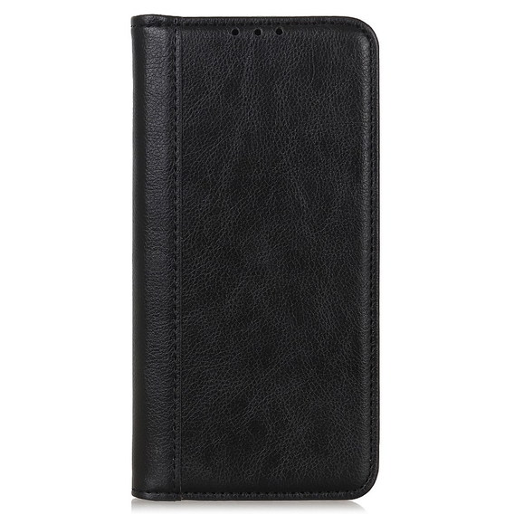 Huse pentru Sony Xperia 1 V, Wallet Litchi Leather, negru