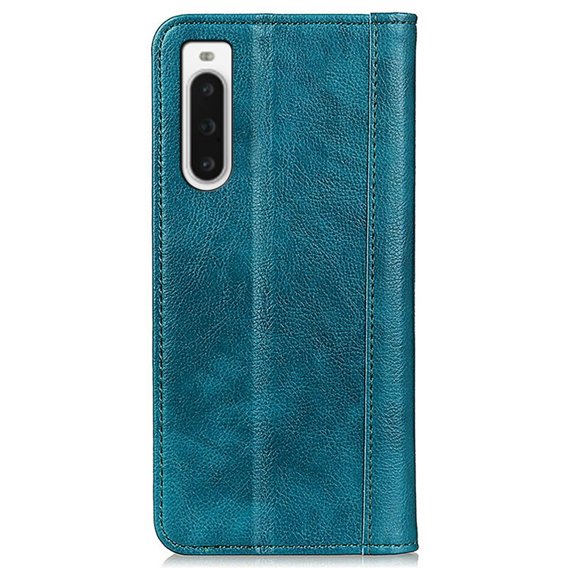 Huse pentru Sony Xperia 10 V, Wallet Litchi Leather, verde