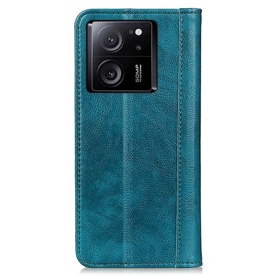 Huse pentru Xiaomi 13T / 13T Pro, Wallet Litchi Leather, verde