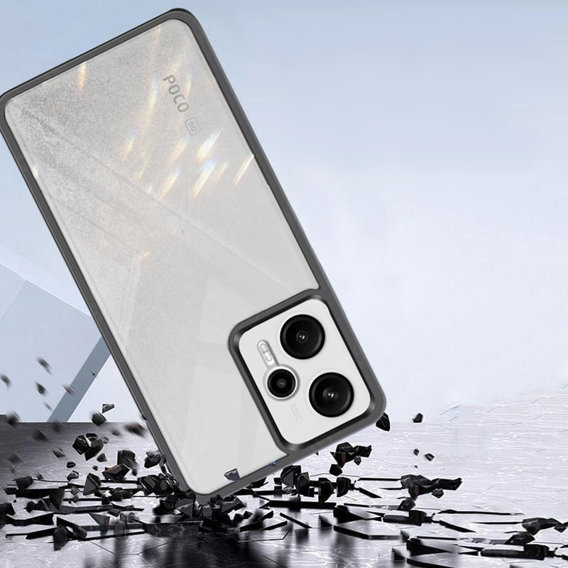 Huse pentru Xiaomi Poco F5, Fusion Hybrid, transparent / negru